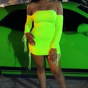 Lime Green Oh Polly Dresss